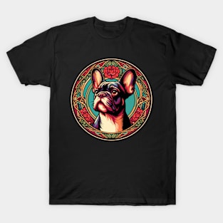 Frenchie Lover Gift - French Bulldog Art T-Shirt